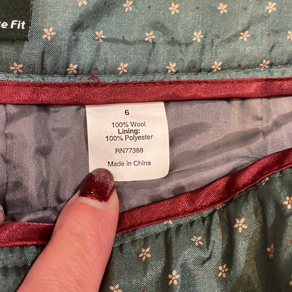 JCrew favorite fit light gray wool pants size 6 - Picture 4 of 4